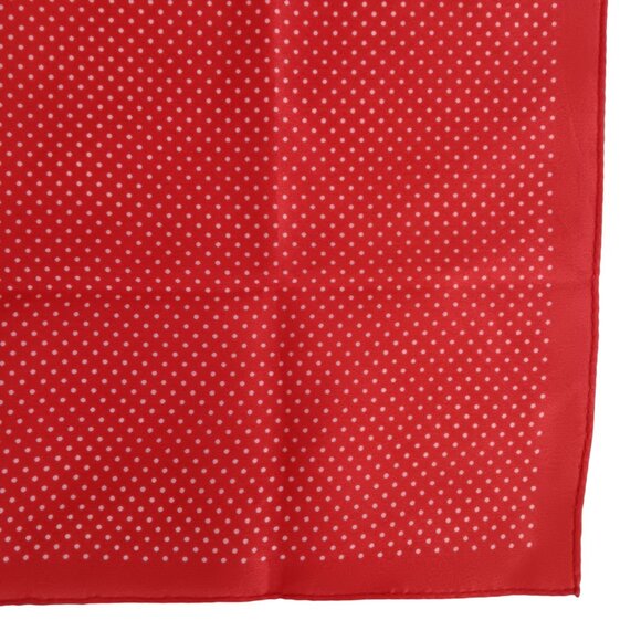 Vintage Red Polka Dot 21x21" Handkerchief - Picture 2 of 3